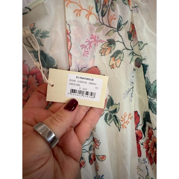 Maje Rachelle Asymmetric Floral-Print Maxi Dress NWT - Size S - Picture 5 of 5